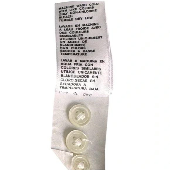 James Perse Linen Long Sleeves Button-Up Mini-Shirt Dress Sz 1 (S} - Picture 10 of 10